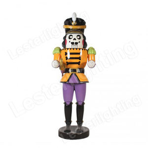 ของตกแต่งงานฝีมือทำจากไฟเบอร์กลาสของตกแต่งตู้โชว์ขนาดใหญ่สำหรับกลางแจ้งรูปปั้นโครงกระดูกนัทแครกเกอร์เรซิ่นเครื่องประดับสำหรับเทศกาลวันหยุดของทหาร - Product Image 1