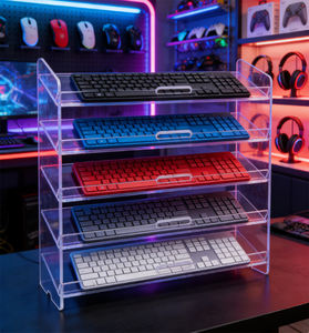 Soporte de exhibición de teclado de acrílico personalizado para equipos de esports, tiendas minoristas y uso doméstico - Product Image 1