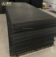 Panneaux acoustiques en feutre PET ECO CNC V Curve, isolation phonique, motif personnalisé, polyester, pour murs, plafonds, décoration de pièce