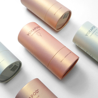 Tube de papier holographique imprimé avec logo personnalisé direct d'usine boîte-cadeau de cylindre de forme d'emballage de coupe menstruelle