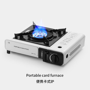 Estufa <span class=keywords><strong>de</strong></span> Camping Ligera para Exteriores, Hornillo Portátil <span class=keywords><strong>de</strong></span> Gas <span class=keywords><strong>Butano</strong></span>, Quemador <span class=keywords><strong>de</strong></span> Acero, <span class=keywords><strong>Horno</strong></span> <span class=keywords><strong>de</strong></span> Barbacoa Automático <span class=keywords><strong>con</strong></span> Encendido - Product Image 4