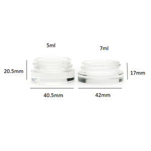 5 ml 38-400 Petits pots en verre vides avec couvercles dorés Contenants cosmétiques pour crèmes - Product Image 2