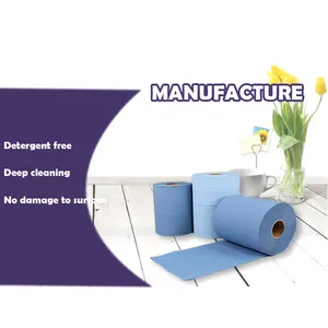 Paper Guest Towels Disposable Bands Recycled Hand Paper Towel Pallet Paper Roll Blue