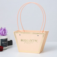 Tas Bunga Romantis Laris Manis, Kotak Kemasan Buket Kreatif, Tas Hadiah Bahan Matte Bronzing, Pernikahan