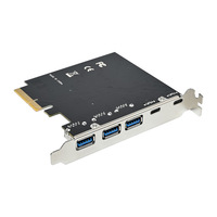 Carte d'acquisition de vision industrielle interne PCIe X4 ASM3142 USB3.1 10 Gbit/s 3A2C pour PC en stock