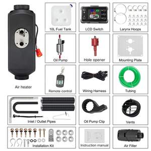 Calentador de Cabina Diésel de 5KW a Precio de Fábrica, Calentador de Estacionamiento de 12V/24V para Campamentos y <span class=keywords><strong>Caravanas</strong></span>, Modelo Dividido de Aluminio para Autobuses AC/VW - Product Image 1