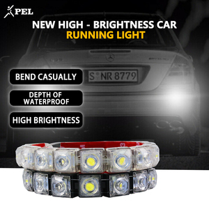 PEL-luces de circulación diurna para coche, barra de luz <span class=keywords><strong>modificada</strong></span>, señal de giro, DRL, serpiente deformable, flexible, nueva - Product Image 5