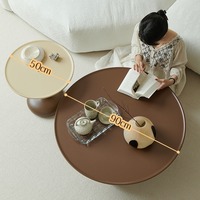 Mesa de Centro de Acrílico para Café y Té, Estilo Medieval Moderno, Simple, Pequeña, para Sala de Estar, Combinación de Mesa de Té para el Hogar