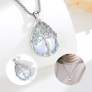 Collar <span class=keywords><strong>de</strong></span> Piedras Naturales Curativas Merryshine, Árbol <span class=keywords><strong>de</strong></span> la Vida, Joyería Fina <span class=keywords><strong>de</strong></span> Cristal, Collar <span class=keywords><strong>de</strong></span> Malaquita, Amuleto Energético, Colgante <span class=keywords><strong>de</strong></span> Joyería - Product Image 4