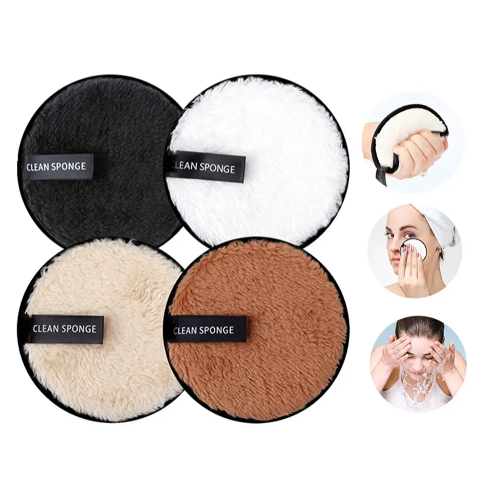 Custom Makeup Remover Pads Logo Reusable Facial Cosmetic Female Oil Free Eyelash Makeup Remover Eye Pads