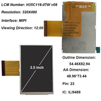 Fabricant depuis plus de trente ans, accepte les tailles personnalisées, écran LCD miniature carré TFT IPS de 3,5 pouces, module d'affichage LCD, panneau d'écran LCD