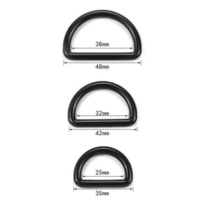 Alliage de Zinc, boucle pour collier en forme d'anneau en D, <span class=keywords><strong>sans</strong></span> <span class=keywords><strong>soudure</strong></span>, 10/20/25/32/38mm, pour collier d'animaux de compagnie - Product Image 2