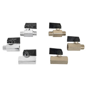 Vanne à boisseau sphérique miniature en laiton BSP mâle/femelle 1/8 1/4 1/2 3/4 à commande manuelle, support personnalisé, pour applications générales et fluides aqueux - Product Image 4