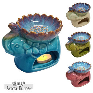 เครื่องหอมเซรามิกรูป<span class=keywords><strong>ช้าง</strong></span>ไทยที่จุดเทียนหอมระเหยกลิ่นหอมดอกบัวเครื่องอุ่นน้ำมันหอมระเหยพอร์ซเลนตะเกียงใส่เทียน<span class=keywords><strong>ชา</strong></span> - Product Image 6
