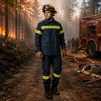 Tenue de pompier certifiée ignifuge, réfléchissante, antistatique, imperméable, résistante aux hautes températures, pour la sécurité et les interventions d'urgence en cas d'incendie