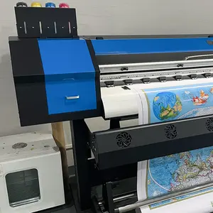 Eco Lösungsmittel drucker Leinwand Flex großformat ige i3200 Kopf xp600 Aufkleber Banner Vinyl Druckmaschine