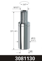 Câble d'éclairage réglable avec joint pivotant en laiton nickelé/chromé/noir pour lampe