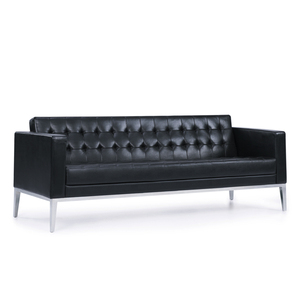 Bộ <span class=keywords><strong>sofa</strong></span> sang trọng với chân bằng thép không gỉ Bọt biển mật độ cao cho văn phòng sử dụng chống trầy xước và chống mài mòn - Product Image 1
