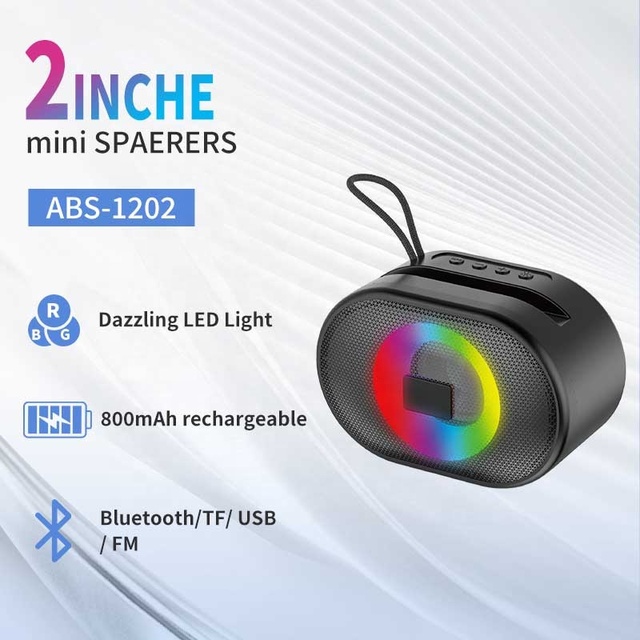 Small Size Portable Long Standby Party Colorful LED Light Wireless Music Karaoke Speaker RGB Light BT Singing