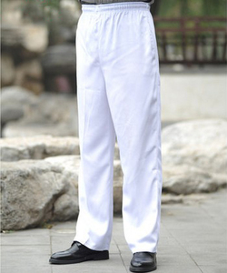 Uniforme de cocina para restaurante, pantalones de <span class=keywords><strong>Chef</strong></span> holgados para hombre, pantalones de trabajo estampados con cintura elástica - Product Image 6