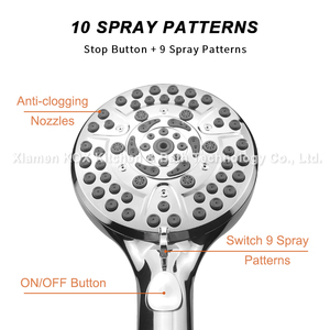 Krom batarya ve <span class=keywords><strong>Rainshower</strong></span> Combo 3 yollu su yön uzatma kolu ile yüksek basınçlı el duş - Product Image 6