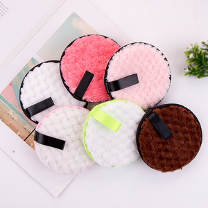 Coussinets faciaux lavables pour le visage, étiquette privée, en microfibre, personnalisés, carrés et ronds, en tissu, nouveau, - Product Image 4