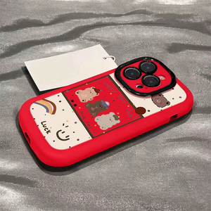 Custodia per <span class=keywords><strong>telefono</strong></span> con cornice per <span class=keywords><strong>telefono</strong></span> con orsacchiotto per iPhone 16 15 PROMAX <span class=keywords><strong>Cover</strong></span> per <span class=keywords><strong>telefono</strong></span> nuovo guscio di protezione per cartoni animati - Product Image 4