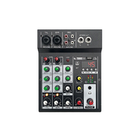 AOFO M4U Ensemble complet de mixage numérique DJ, deux contrôleurs de vinyle motorisés, effets intégrés, égaliseur complet, compatible Serato, USB/XLR