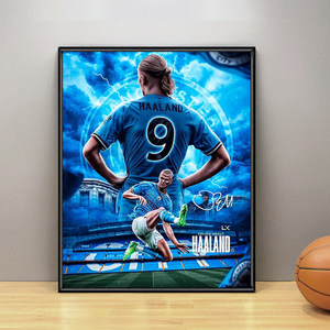 Póster Decorativo de Haaland, Estrella <span class=keywords><strong>del</strong></span> Fútbol Noruego 2026, Impresión Enmarcada para Pared, Ideal para Tiendas Deportivas y Decoración <span class=keywords><strong>del</strong></span> Hogar - Product Image 6