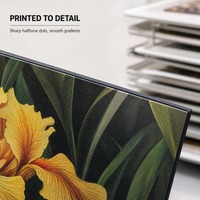Pochette d'album carrée en papier d'art recyclable avec estampage à chaud, design gaufré, vernis sélectif UV et pelliculage mat, avec pochette intérieure antistatique