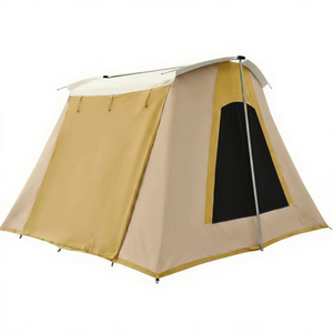 Carpa de Lona Resistente e Impermeable para 4 Estaciones, de Montaje Rápido, con Estructura Flex-Bow, para Acampar, con Abertura para Estufa, Ideal para Burning Man - Product Image 3