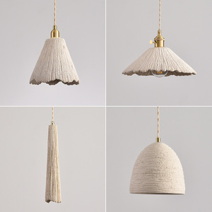 Lampada <span class=keywords><strong>a</strong></span> <span class=keywords><strong>Sospensione</strong></span> in Cemento Stile Wabi-Sabi Giapponese, Piccola Luce LED <span class=keywords><strong>da</strong></span> Comodino 220V, Illuminazione Vintage per B&B e Ristoranti - Product Image 4