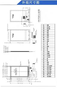 3.1" IPS TFT with TP,480X800 Resolution,MIPI Interface, Driver IC ST7701S,ALL VIEW,450 Brightness,16.7M ,<b>Security</b> <b>equipment</b> - Product Image 6