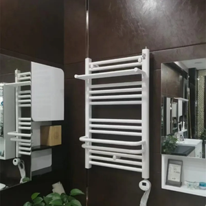 Sèche-serviettes mural en acier pour salle de bain - 10 barres, avec écran tactile intelligent et minuterie - Product Image 1