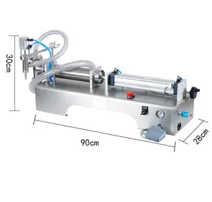 pneumatic semi automatic water liquid Filling machine for water/milk/juice