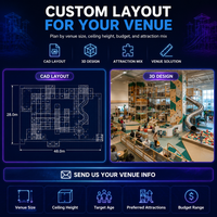 Laberinto de juegos interior comercial con certificación CE ASTM, estructura de juego de madera, plástico y cuerda con tobogán para recreación comercial FEC