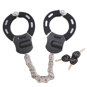 Antivol de chaîne robuste pour vélo électrique en alliage de zinc et acier, type menottes, 3 clés, couleur et logo personnalisables, certifié REACH - Product Image 4