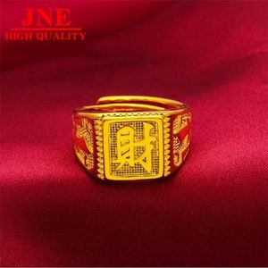 Nouvelle Bague Ouverte <span class=keywords><strong>Homme</strong></span> en Laiton Plaqué Or, Style Dominant, Porte-Bonheur, Collection de Bijoux - Product Image 3