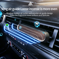 Désodorisant de luxe moderne en bois massif Diffuseur de voiture avec logo personnalisé Purificateur d'ambiance avec bâton d'aromathérapie au citron