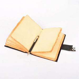 Custom Genuine Leather Journal Notebook <b>A5</b> Vintage <b>Diary</b> with Deckle Edge Handmade Paper Leather Planner Writing Sketchbook - Product Image 4