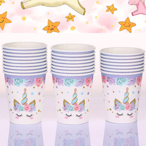 Purple <strong>Unicorn</strong> <strong>Party</strong> Tableware Set Children's Birthday <strong>Party</strong> Paper Plates Disposable Tableware <strong>Party</strong> <strong>Supplies</strong> - Product Image 4