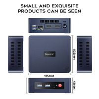 Mini PC I5 N5095 8G 256G Oficina y 4K Ordenador para juegos de pantalla dual con almacenamiento SATA SSD Win10 Nuevo DDR4 RAM EE. UU./UE Enchufes