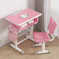 Ensemble de bureau et chaise d'apprentissage réglables en hauteur pour enfants