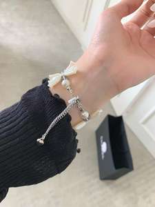 สายนาฬิกา iwatch โบว์ซาตินบรรยากาศพิเศษสําหรับ <span class=keywords><strong>AppleWatch</strong></span> AppleWatch8/7/654SE ผู้หญิง - Product Image 2