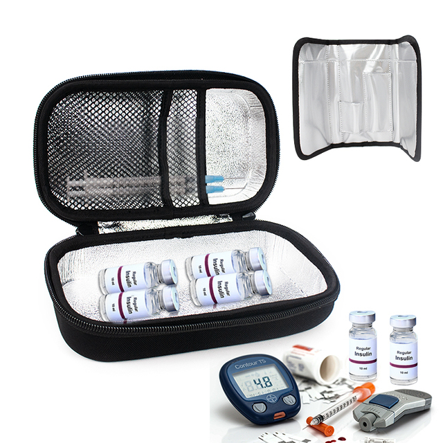 Shockproof Meidcal Diabetic Pump Pen Cooling Carrying Eva Cases Cooler De Insulina Insulin Case