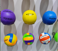 Prix moins cher Classique Voleyball Coloré Texturé PVC Machine Ballons de volley-ball cousus