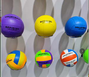 Giá rẻ hơn cổ điển voleyball đầy màu sắc kết cấu PVC Máy khâu bóng chuyền quả bóng - Product Image 5