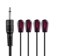 Nouveauté Émetteur infrarouge IR Extenseur Transmetteur rouge Triple tête 3 yeux Câble jack 3,5 mm avec Blaster Blink Eye