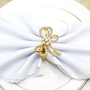 Luxury tableware napkin holder Amazing bling napkin ring for sale
