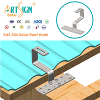 Crochets de fixation solaire en acier inoxydable pour toiture, support de fixation pour tuiles inclinées, anti-corrosion, vente chaude |   Art Sign